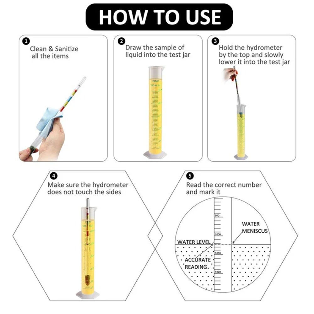 Wine To Beer Alcohol - Homebrew Alcohol Tester Beer Wine Hydrometer
