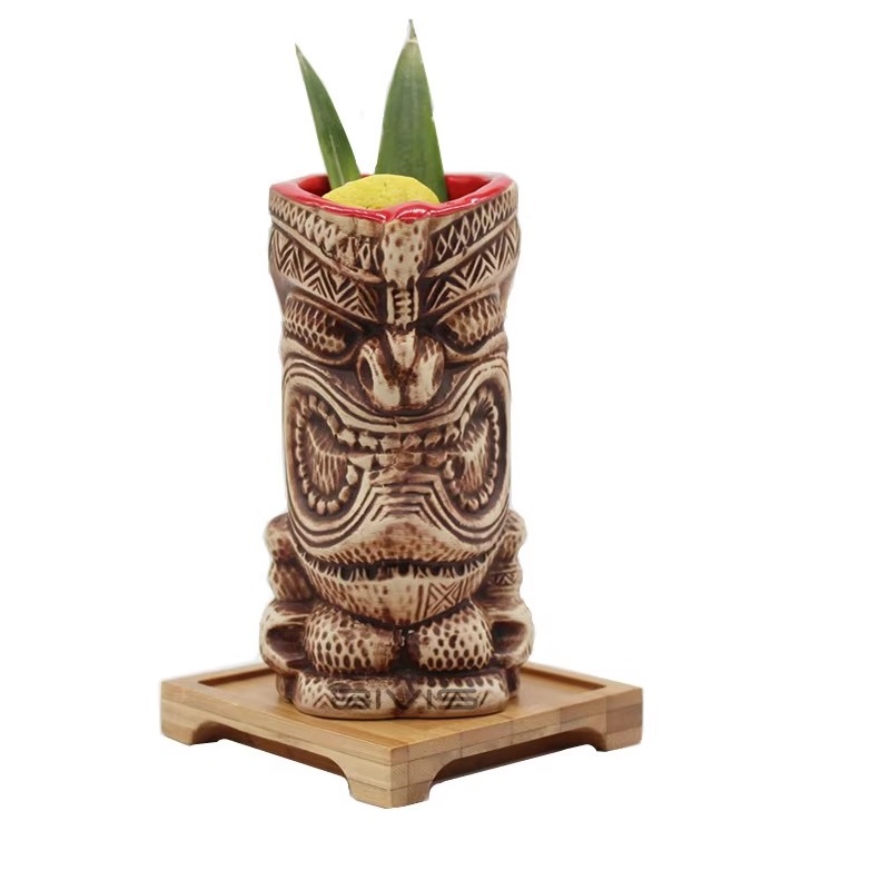 Wine Beer Coffee - 400ml Hawaii Tiki Mugs Cocktail Cup