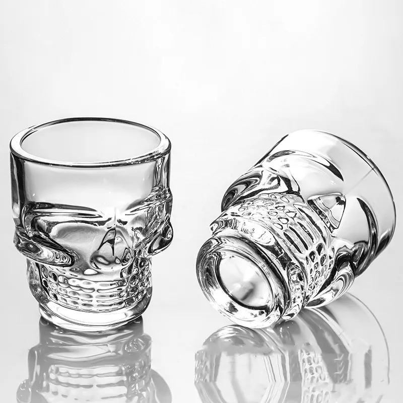 1/2Pcs Skull Head Shot Glass C - đánh giá và giá Whisky Beer And Wine