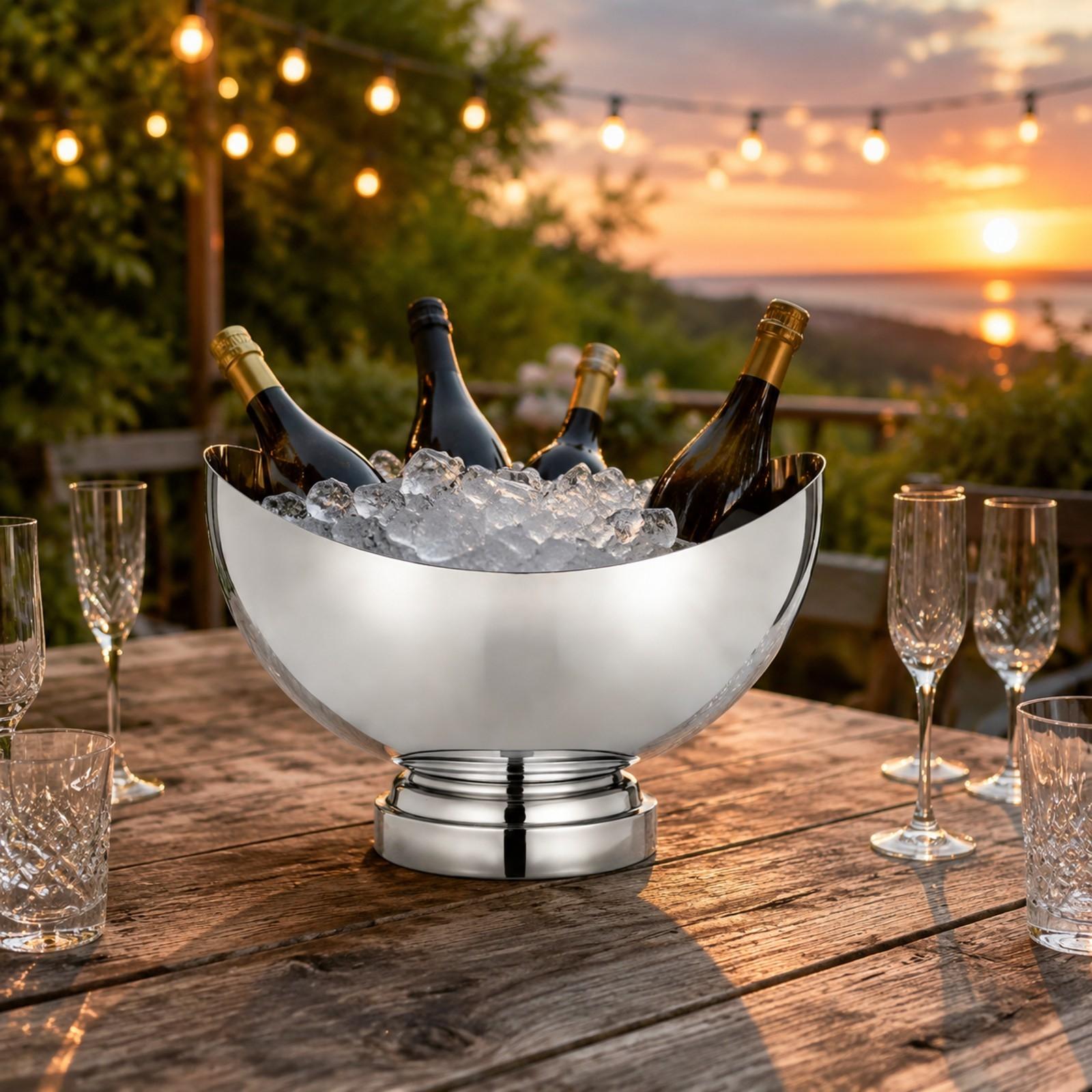 Premium Steel Champagne Bucket - đánh giá và giá Wine Beer Champagne