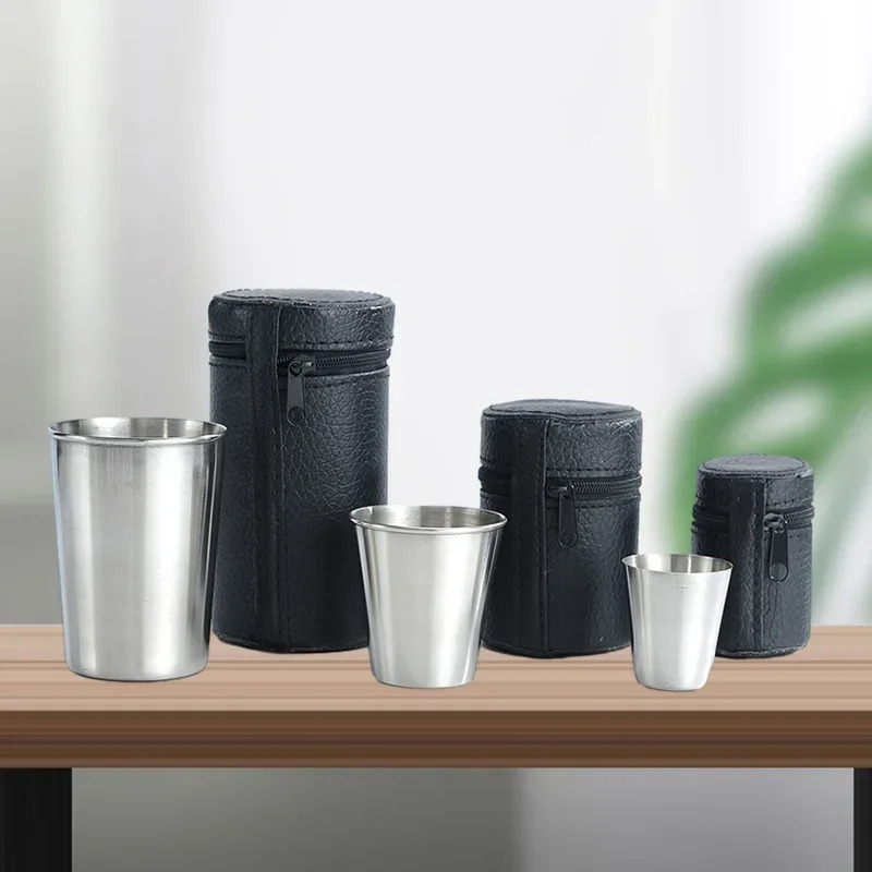 4Pcs Outdoor Travel Stainless  - đánh giá và giá Whisky Beer And Wine
