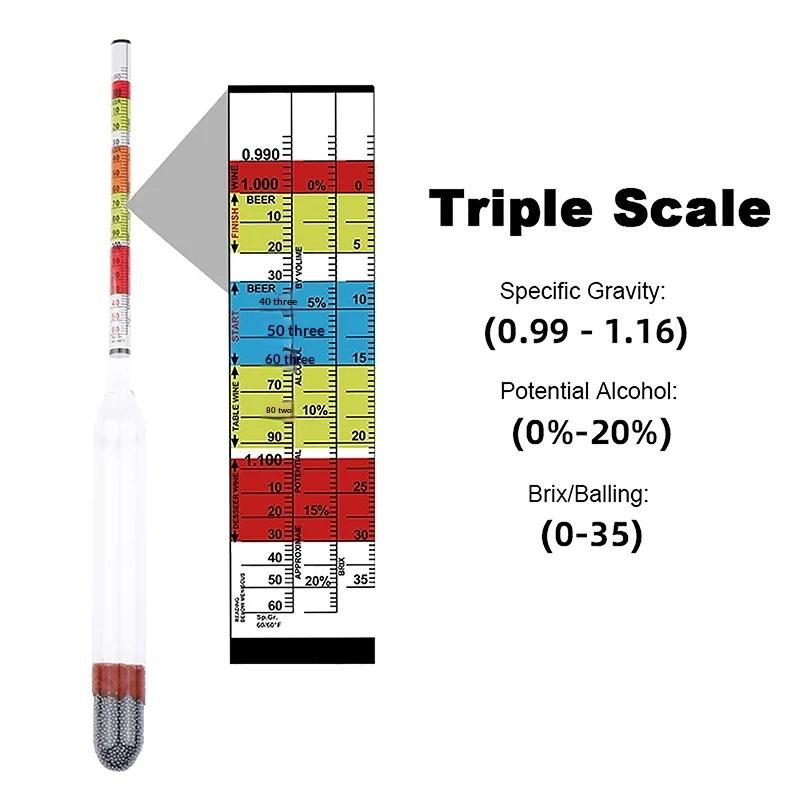 /KQM/3 Scale Hydrometer For Wi - đánh giá và giá Wine To Beer Alcohol