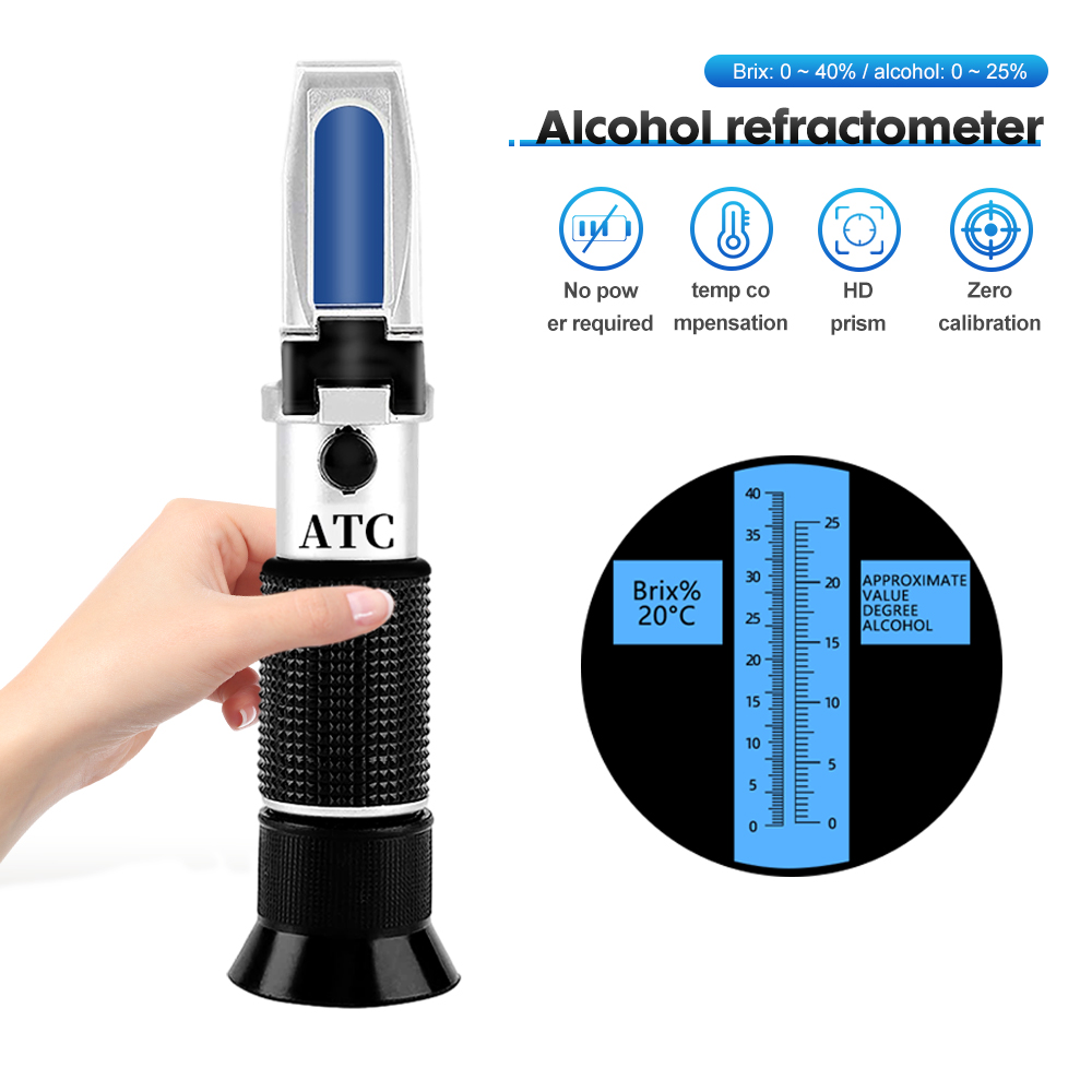 Handheld Alcohol Sugar Refract - đánh giá và giá Wine To Beer Alcohol