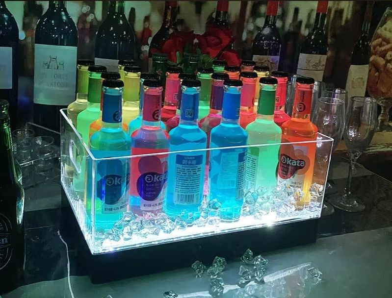 Square Luminous Ice Bucket Bar - đánh giá và giá Wine Beer Champagne
