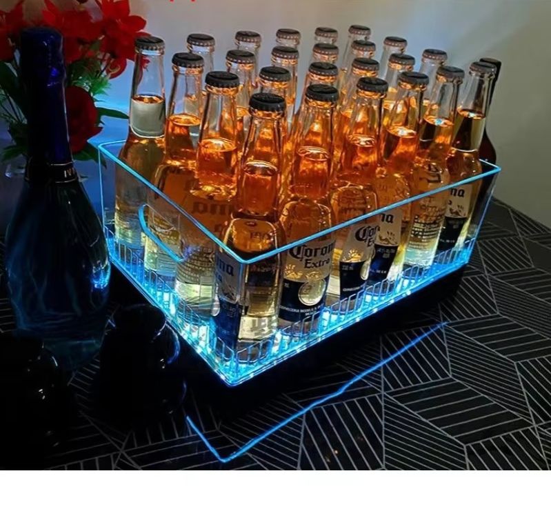 Square Luminous Ice Bucket Bar - đánh giá và giá Wine Beer Champagne