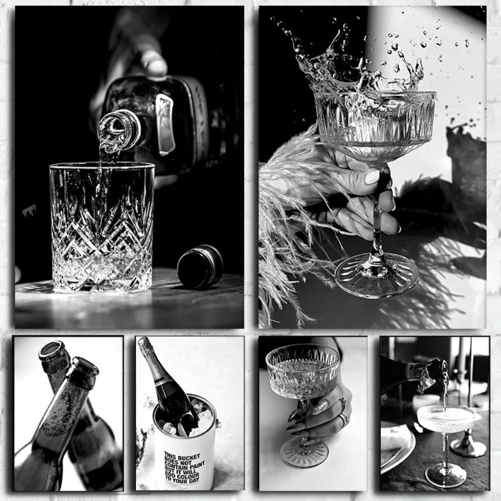 Black and white bar champagne  - đánh giá và giá Whisky Beer And Wine