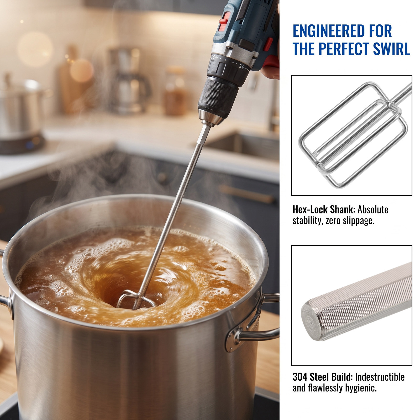 Stainless Steel Mixing Rod Hex - đánh giá và giá Wine Mix With Beer