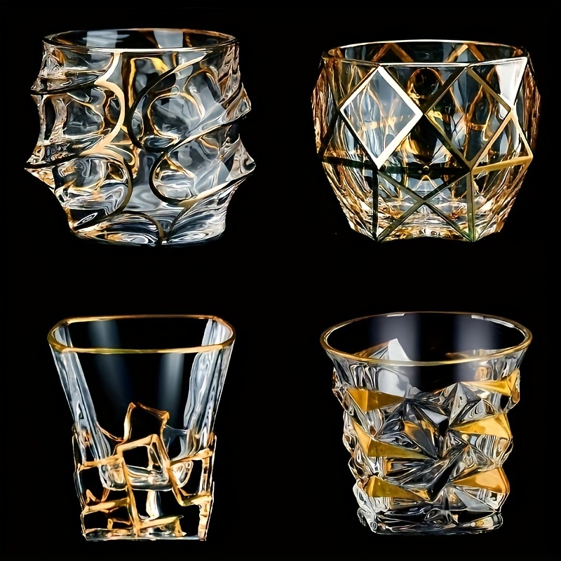 Whiskey Glass Tumbler Golden L - đánh giá và giá Whisky Beer And Wine