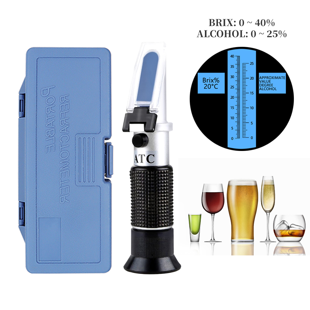 2 in 1 Handheld Alcohol Brix R - đánh giá và giá Wine To Beer Alcohol