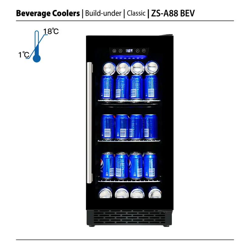Small Drink Bar Fridge Custom  - đánh giá và giá Wine Beer Fridge Cabinet