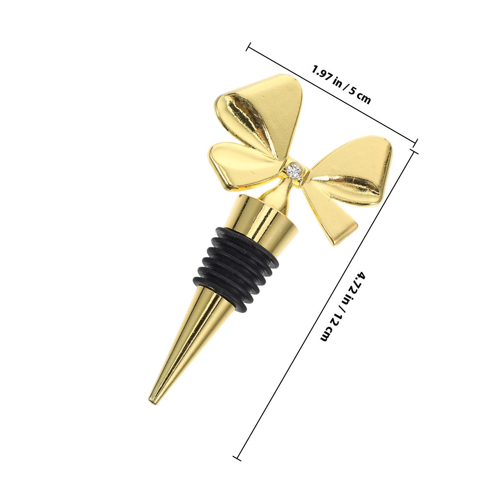Gold Bowknot Wine Stopper Sili - đánh giá và giá Whisky Beer And Wine
