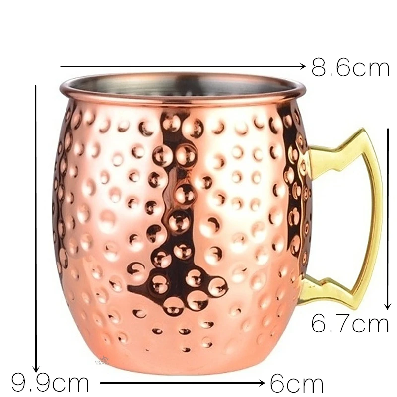 8pcs Hammered Moscow Mule Copp - đánh giá và giá Wine Beer Coffee