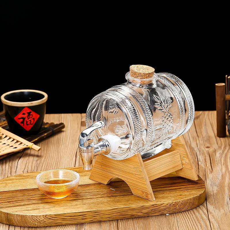 1L Glass Whiskey Barrel Wine B - đánh giá và giá Wine To Beer Alcohol