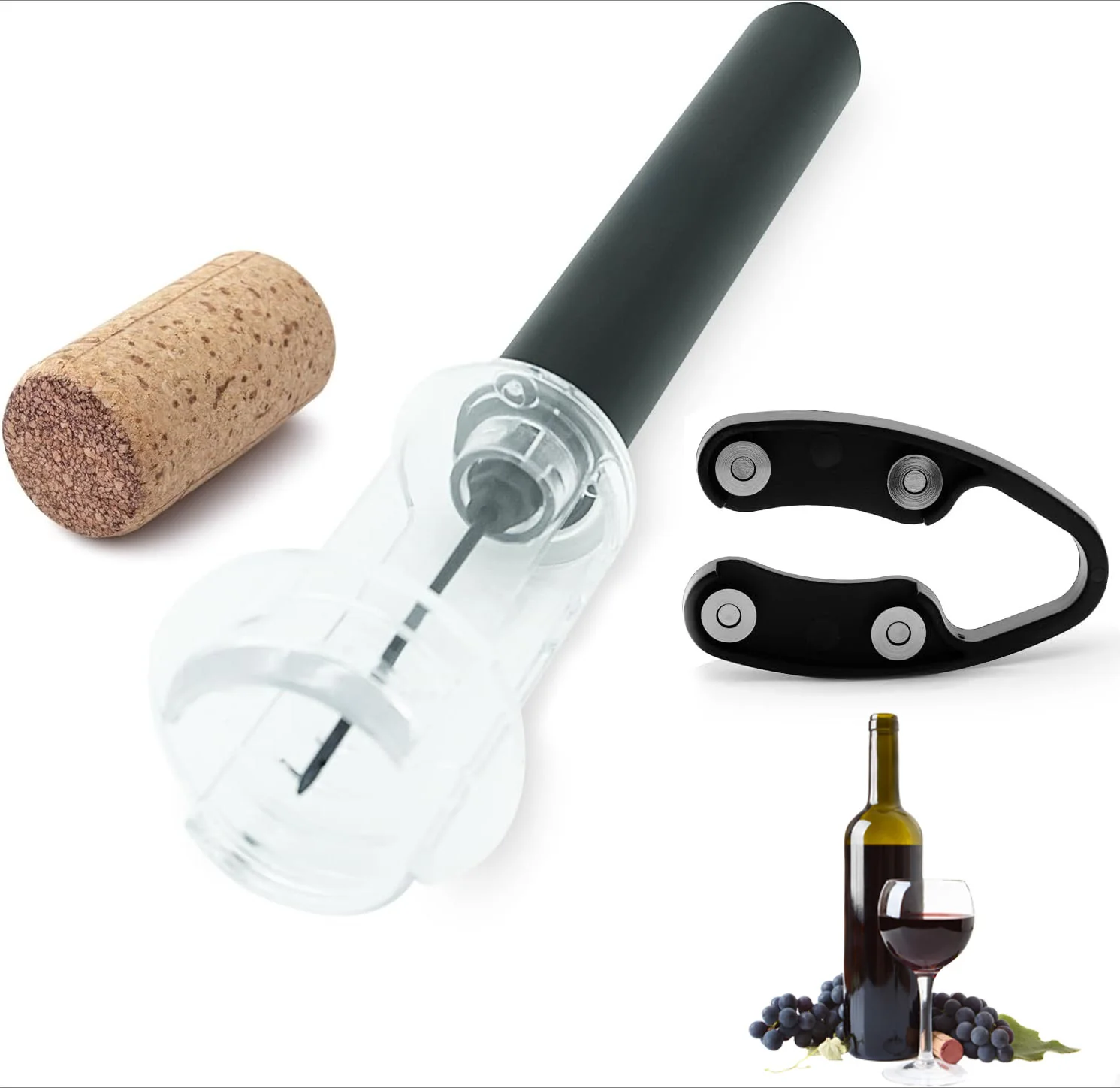 Air Pump Wine Bottle Opener Ai - đánh giá và giá Wine Stopper Vacuum