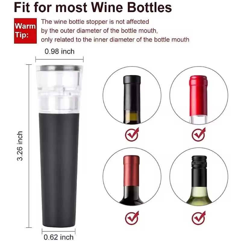 Vacuum Wine Stopper, Reusable  - đánh giá và giá Wine Stopper Vacuum